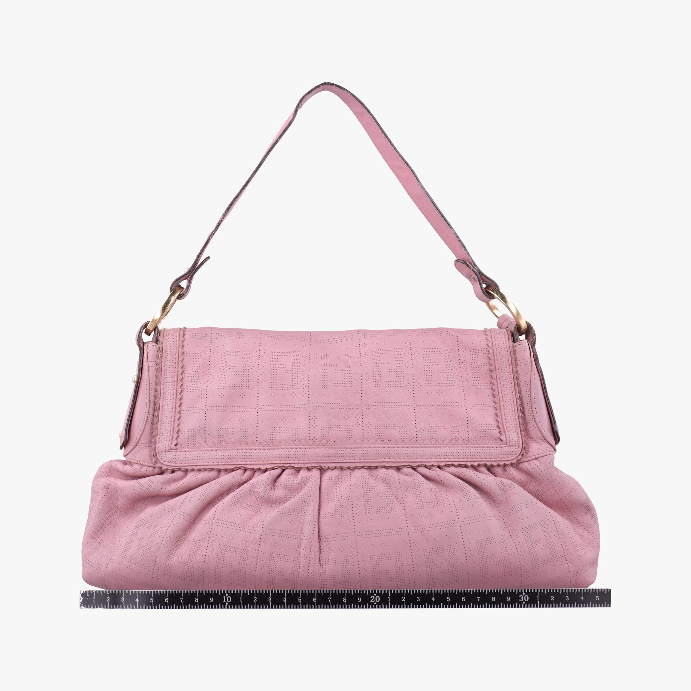 Pre-owned Fendi Chef Pink Leather 8BR436 handbag | stylenewstar