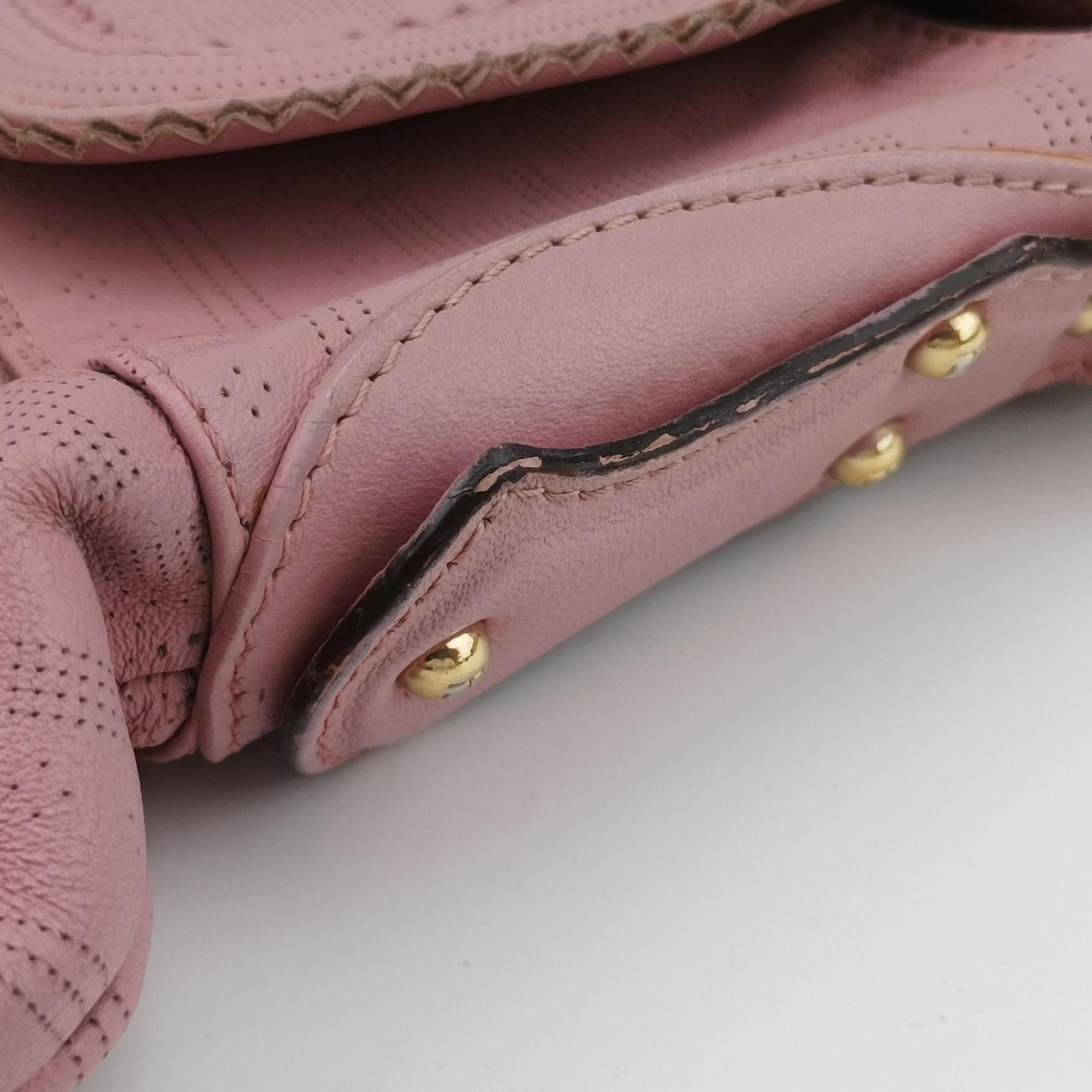 Pre-owned Fendi Chef Pink Leather 8BR436 handbag | stylenewstar