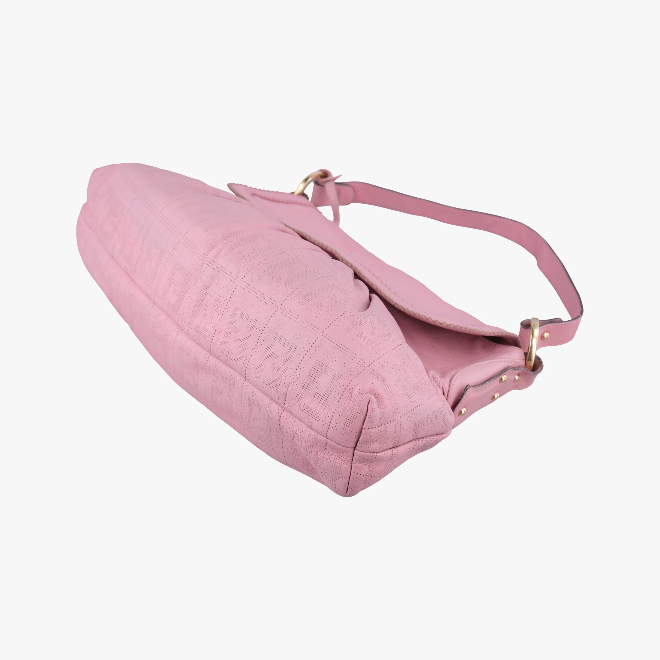 Pre-owned Fendi Chef Pink Leather 8BR436 handbag | stylenewstar