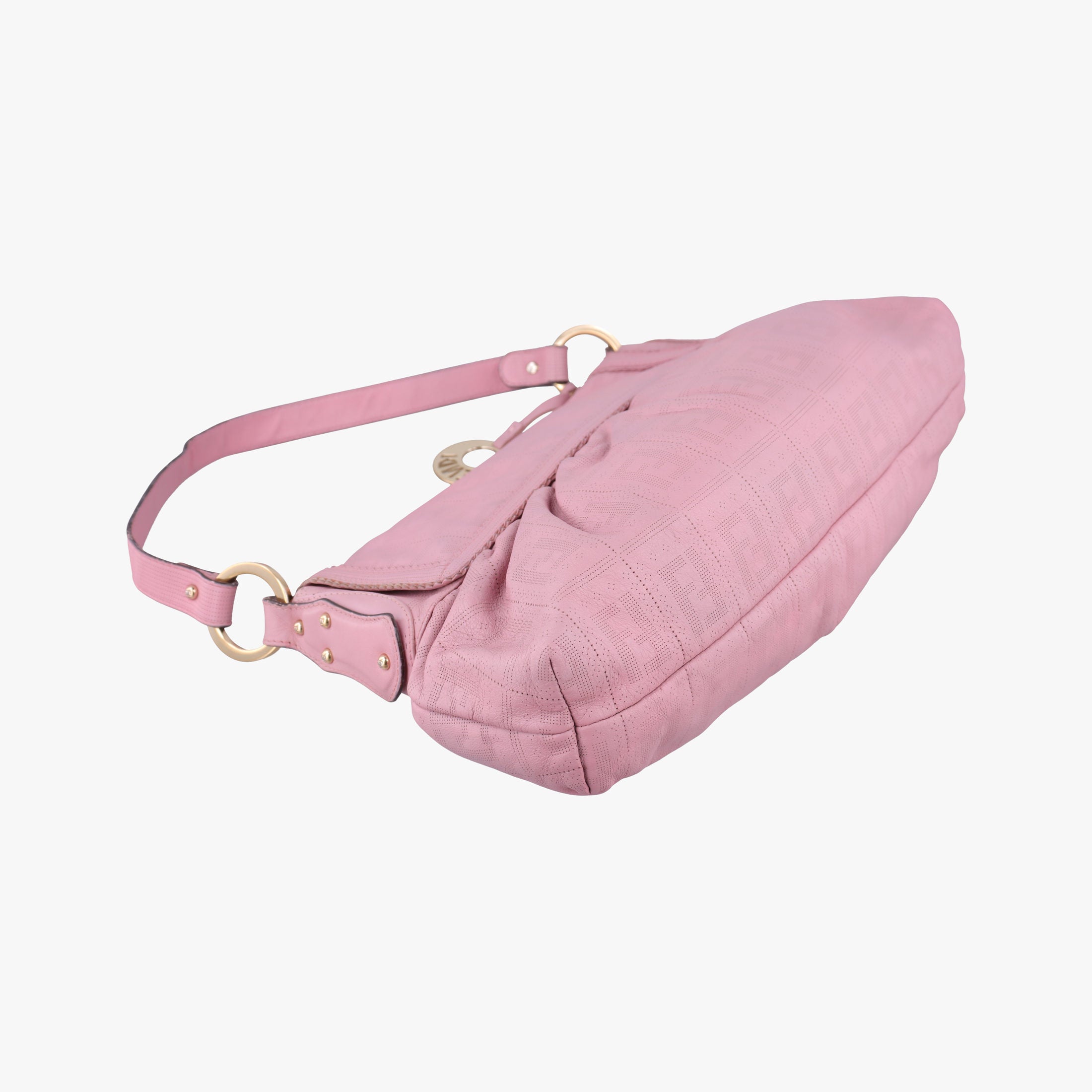 Pre-owned Fendi Chef Pink Leather 8BR436 handbag | stylenewstar