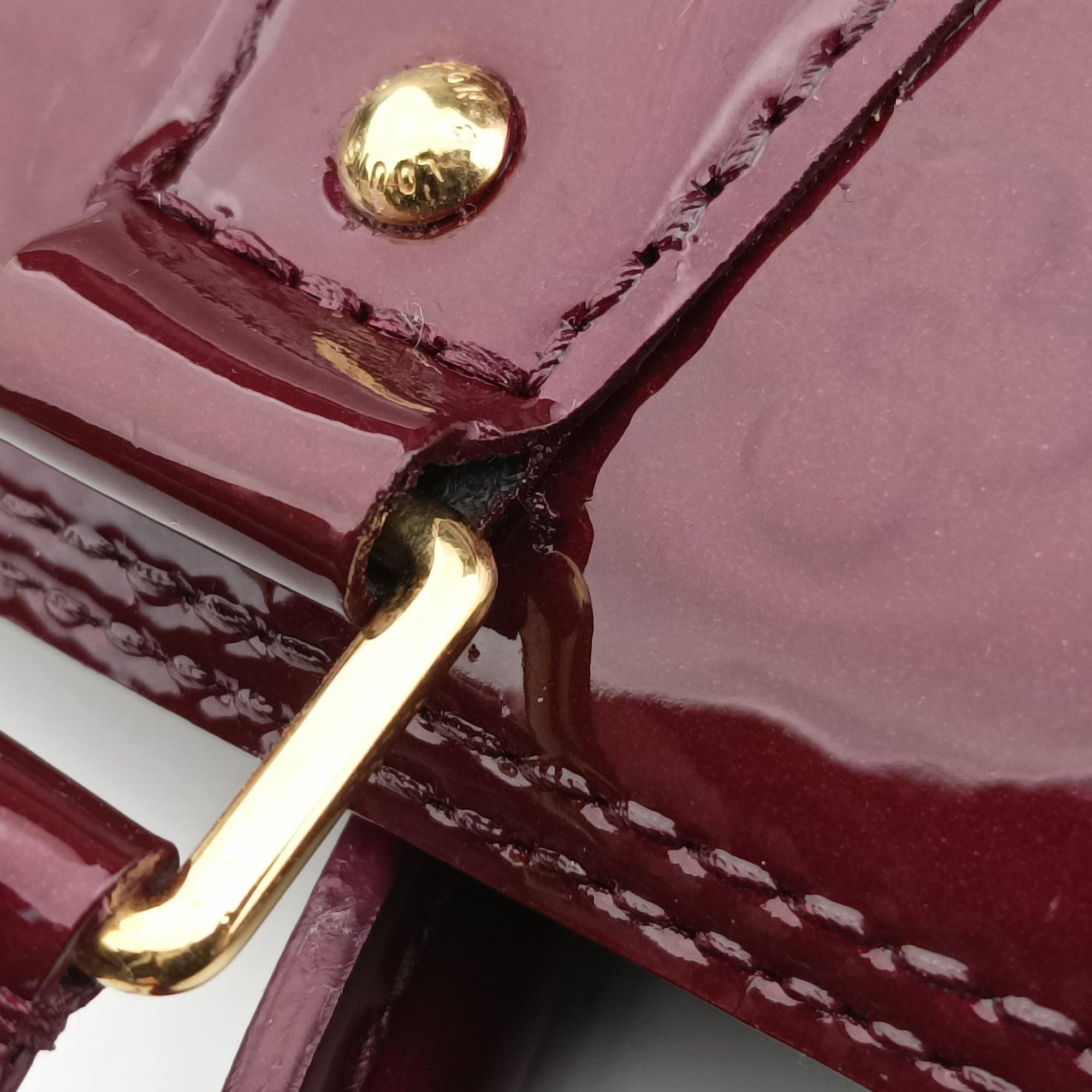 Pre-owned Louis Vuitton Alma GM Rouge Fauvist Vernis M91687 handbag | stylenewstar