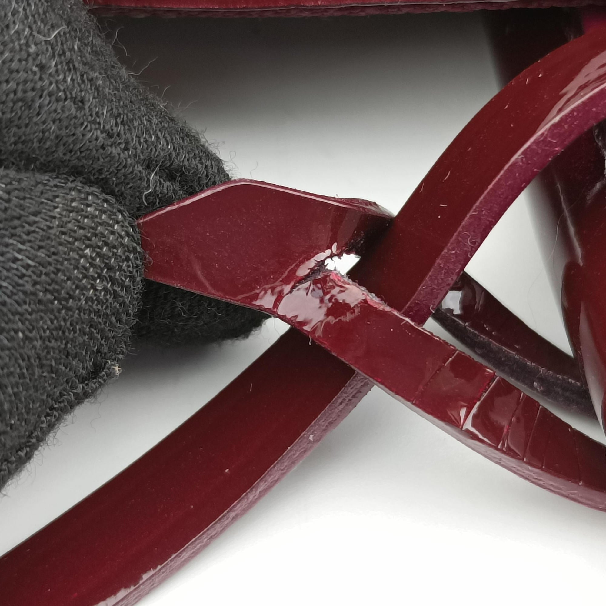 Pre-owned Louis Vuitton Alma GM Rouge Fauvist Vernis M91687 handbag | stylenewstar