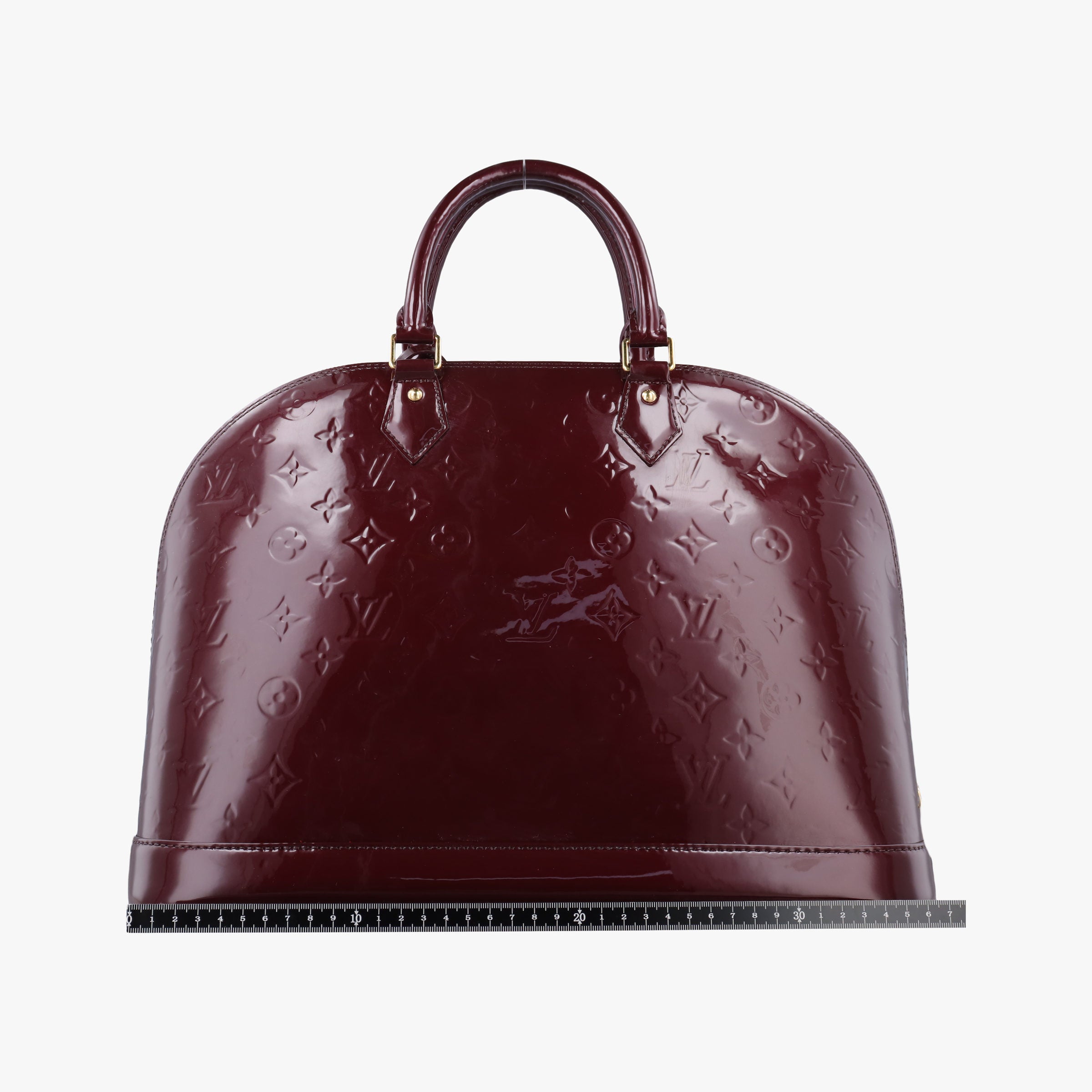 Pre-owned Louis Vuitton Alma GM Rouge Fauvist Vernis M91687 handbag | stylenewstar
