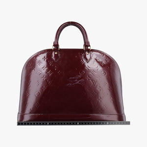 Pre-owned Louis Vuitton Alma GM Rouge Fauvist Vernis M91687 handbag | stylenewstar