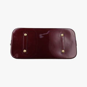 Pre-owned Louis Vuitton Alma GM Rouge Fauvist Vernis M91687 handbag | stylenewstar