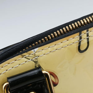 Secondhand Louis Vuitton Nicolas Squiere Sticker Alma BB Ivory×black×multi Vernis M50419 shoulderbag | stylenewstar
