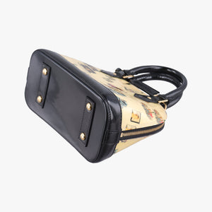 Secondhand Louis Vuitton Nicolas Squiere Sticker Alma BB Ivory×black×multi Vernis M50419 shoulderbag | stylenewstar