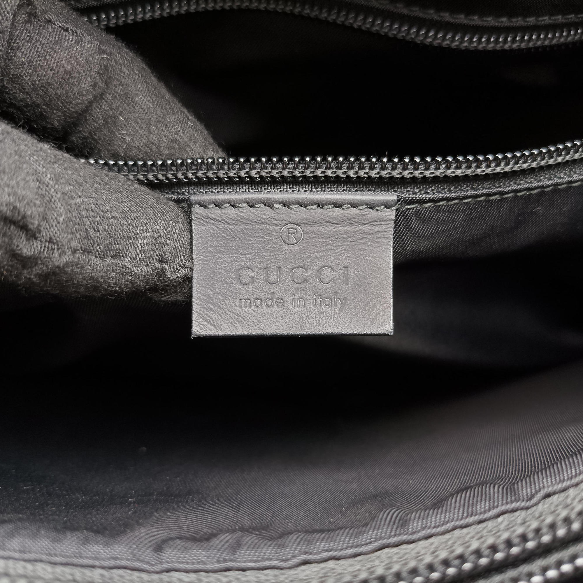 Pre-owned Gucci Guccissima Black Leather 246410 handbag | stylenewstar