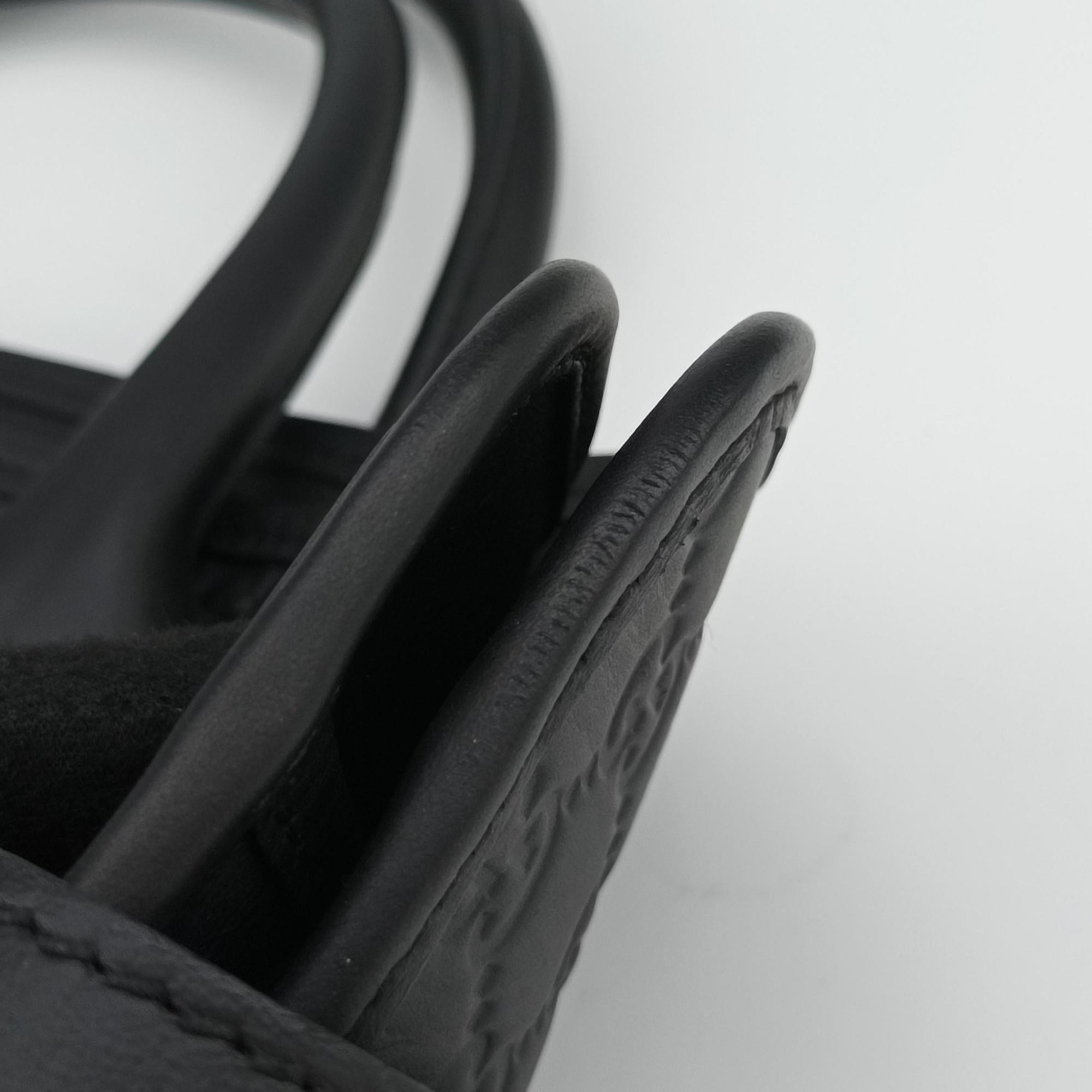 Pre-owned Gucci Guccissima Black Leather 246410 handbag | stylenewstar