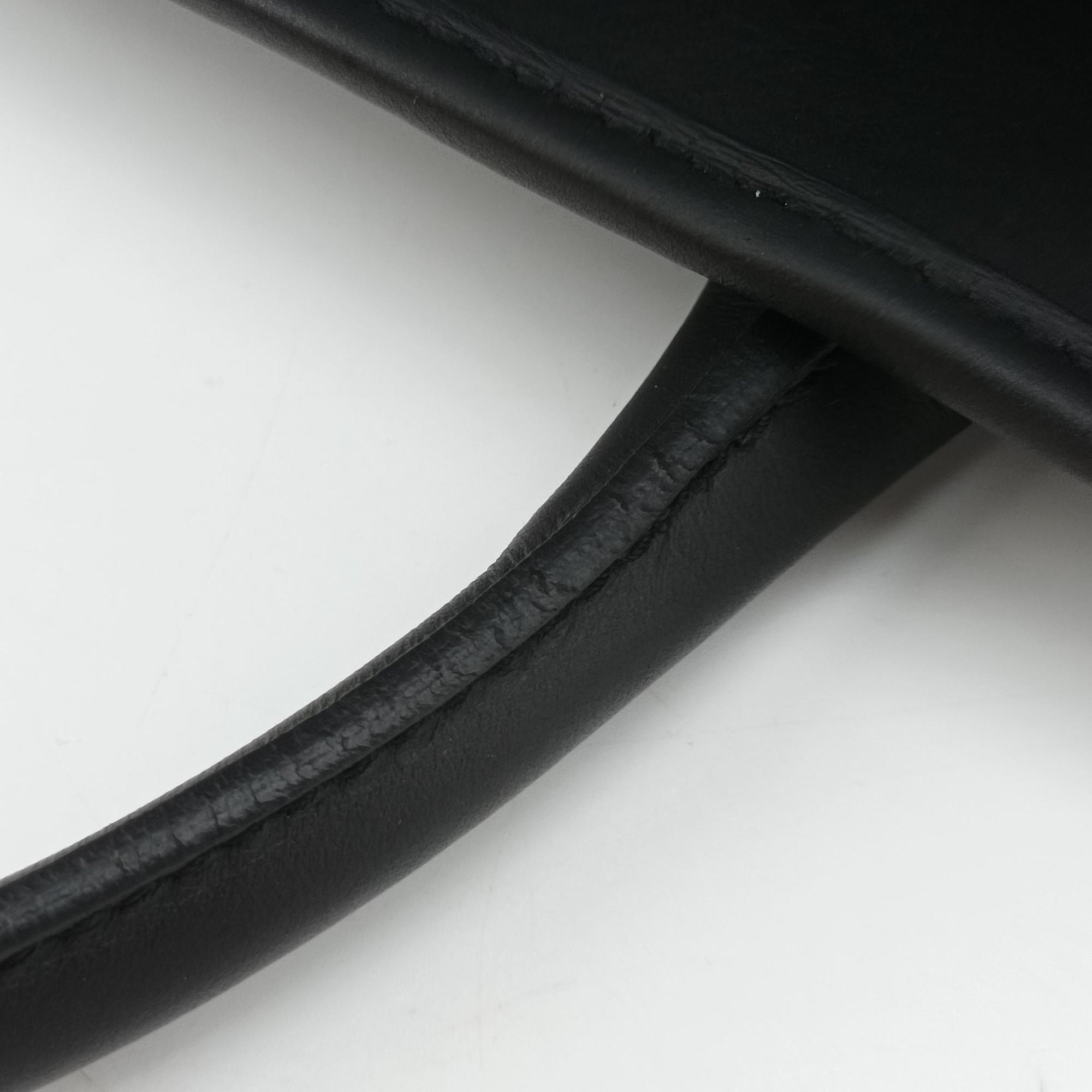 Pre-owned Gucci Guccissima Black Leather 246410 handbag | stylenewstar