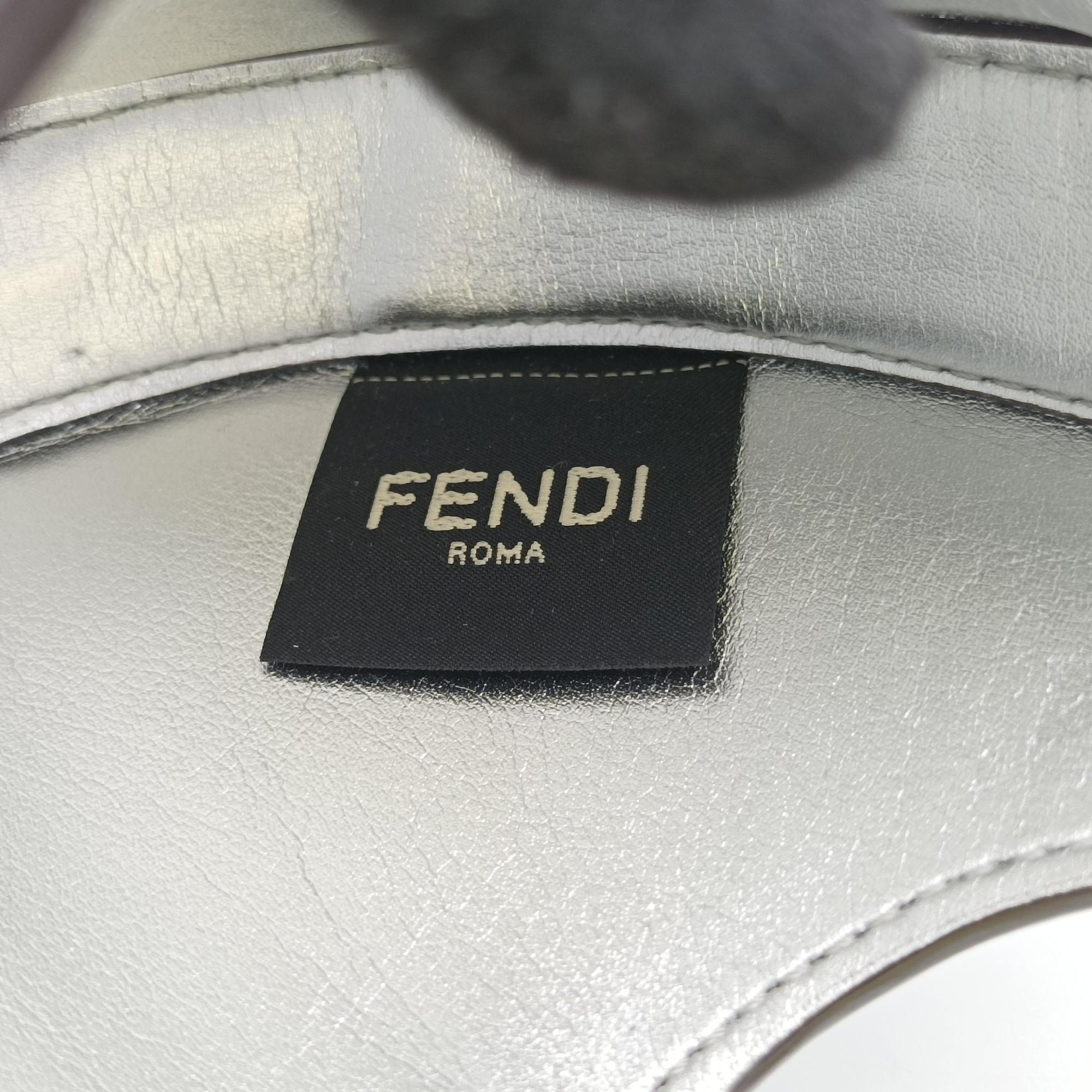 Pre-owned Fendi Cookie Mini Blue Leather 8BS065 handbag | stylenewstar