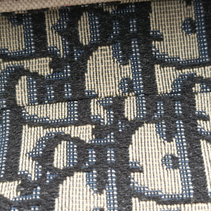 Pre-owned Christian Dior Saddle Navy Jacquard  handbag | stylenewstar