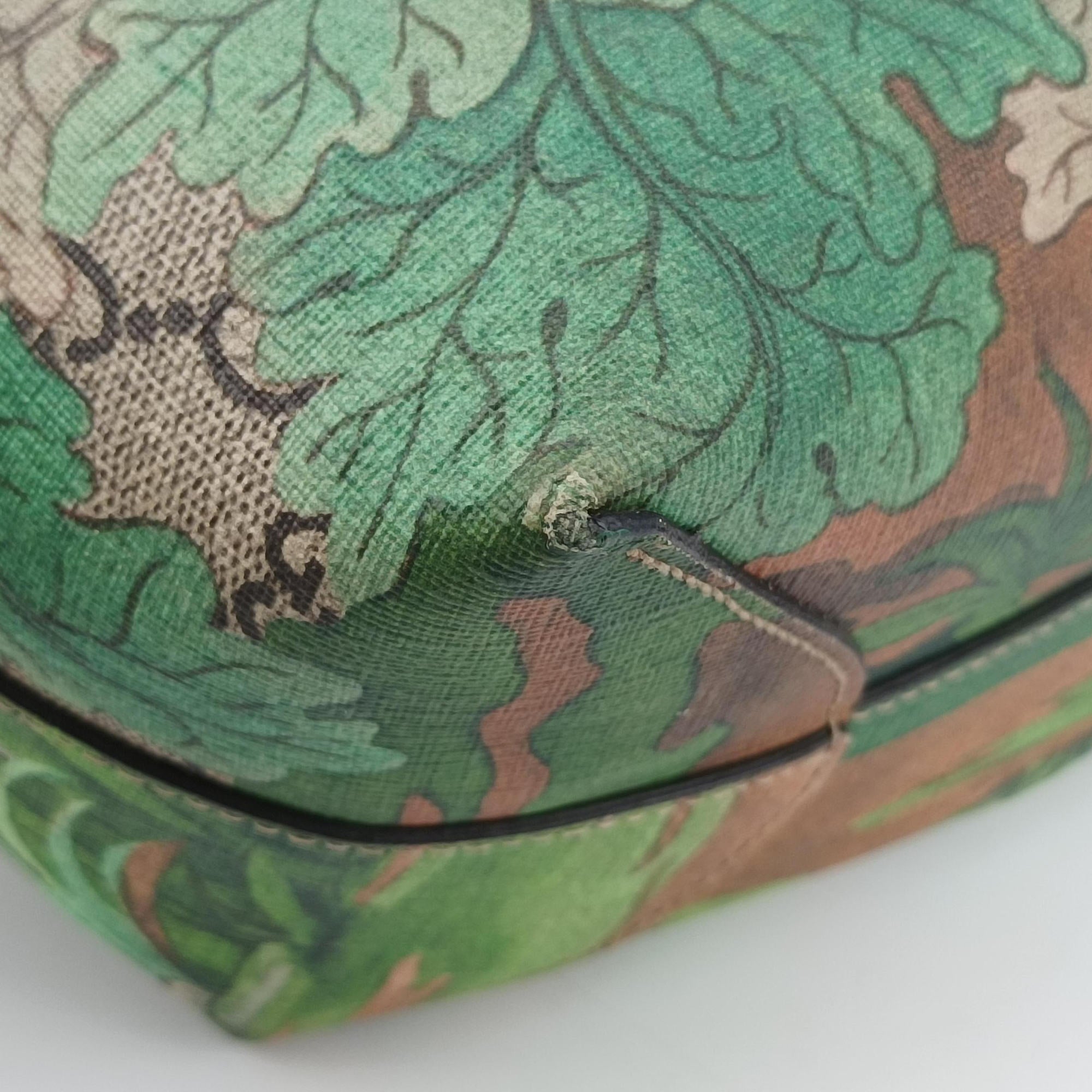 Pre-owned Gucci Gucci Tian GG Sprime Beige×Multicolour PVC coated canvas 412096 shoulderbag | stylenewstar
