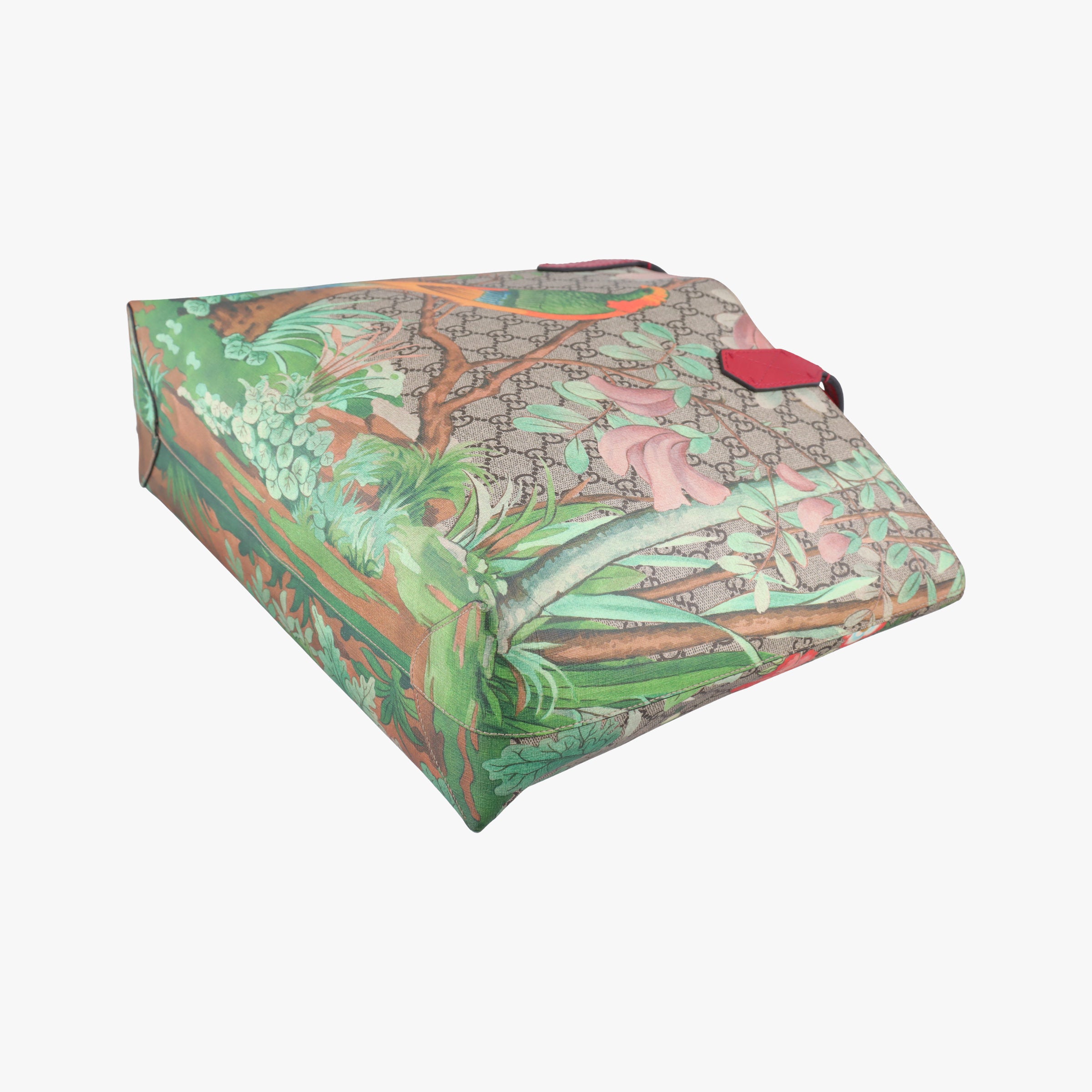 Pre-owned Gucci Gucci Tian GG Sprime Beige×Multicolour PVC coated canvas 412096 shoulderbag | stylenewstar