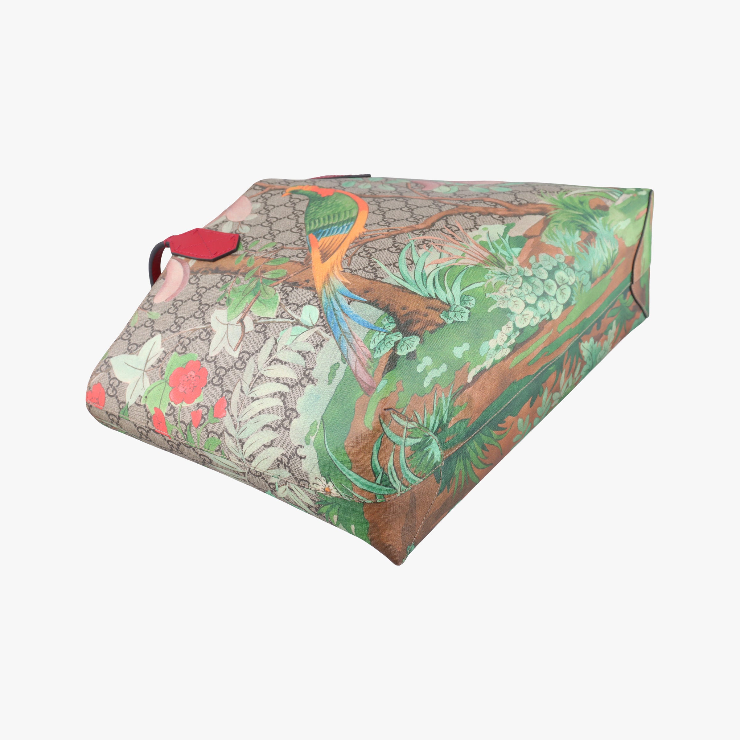 Pre-owned Gucci Gucci Tian GG Sprime Beige×Multicolour PVC coated canvas 412096 shoulderbag | stylenewstar