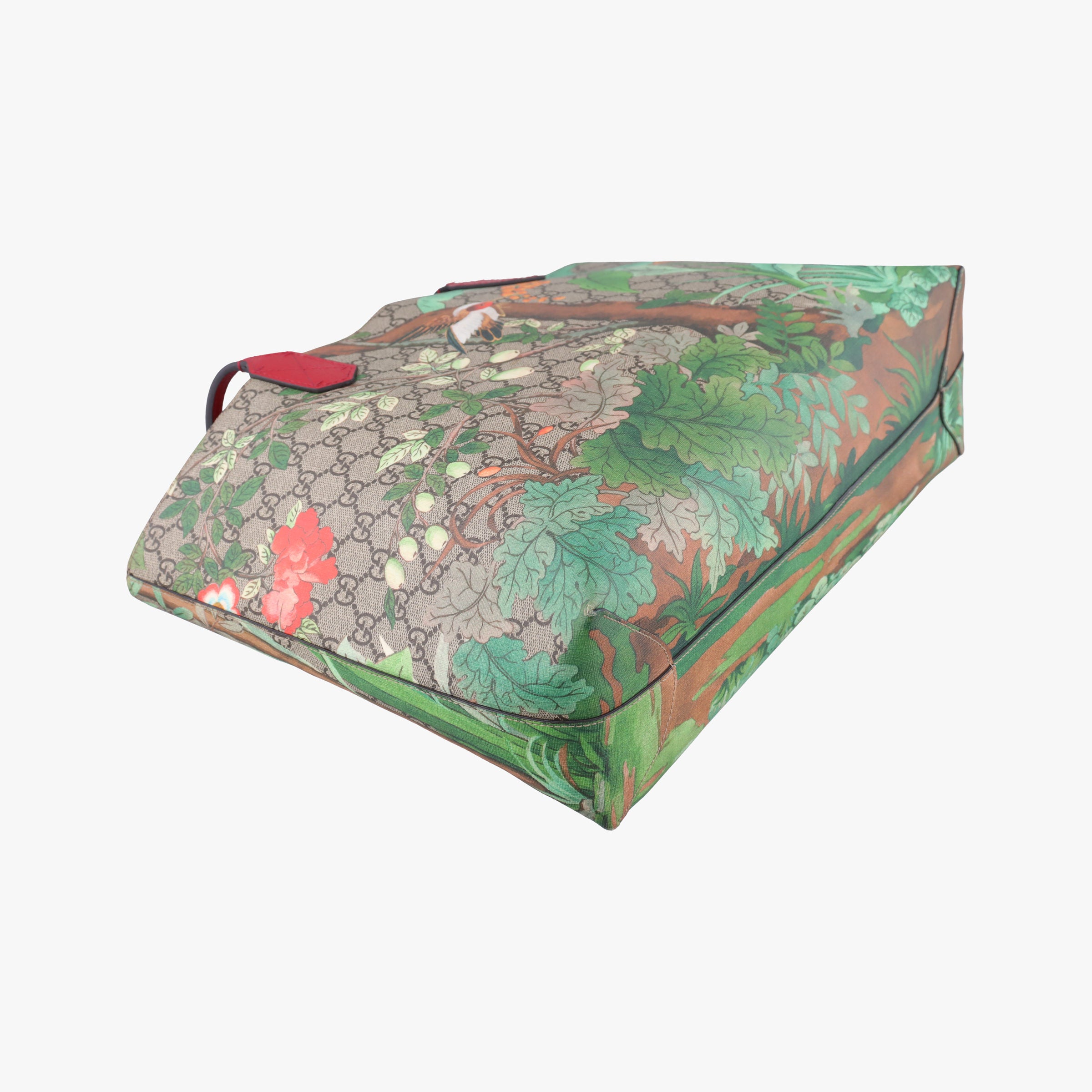 Pre-owned Gucci Gucci Tian GG Sprime Beige×Multicolour PVC coated canvas 412096 shoulderbag | stylenewstar