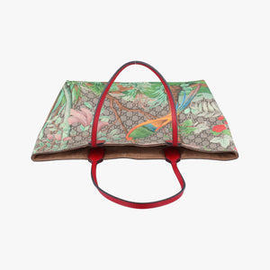 Pre-owned Gucci Gucci Tian GG Sprime Beige×Multicolour PVC coated canvas 412096 shoulderbag | stylenewstar