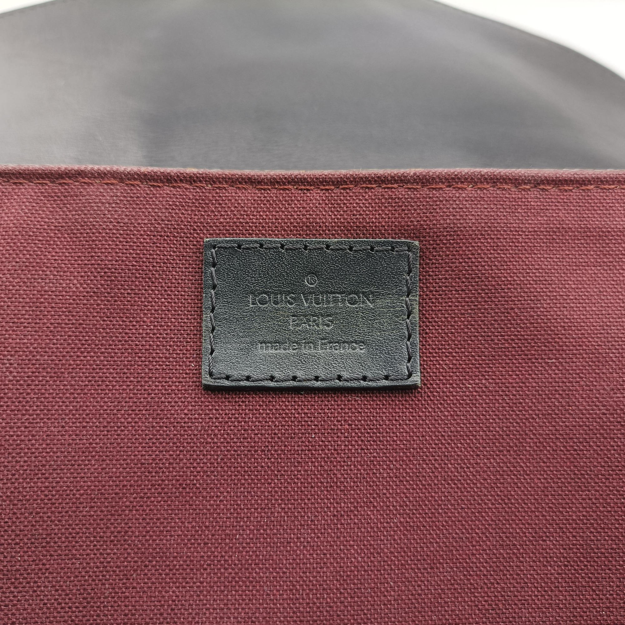 Secondhand Louis Vuitton PALK Brown×black Monogram MACASSAR×calf leather M40637 backpack/rucksack | stylenewstar