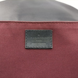 Secondhand Louis Vuitton PALK Brown×black Monogram MACASSAR×calf leather M40637 backpack/rucksack | stylenewstar
