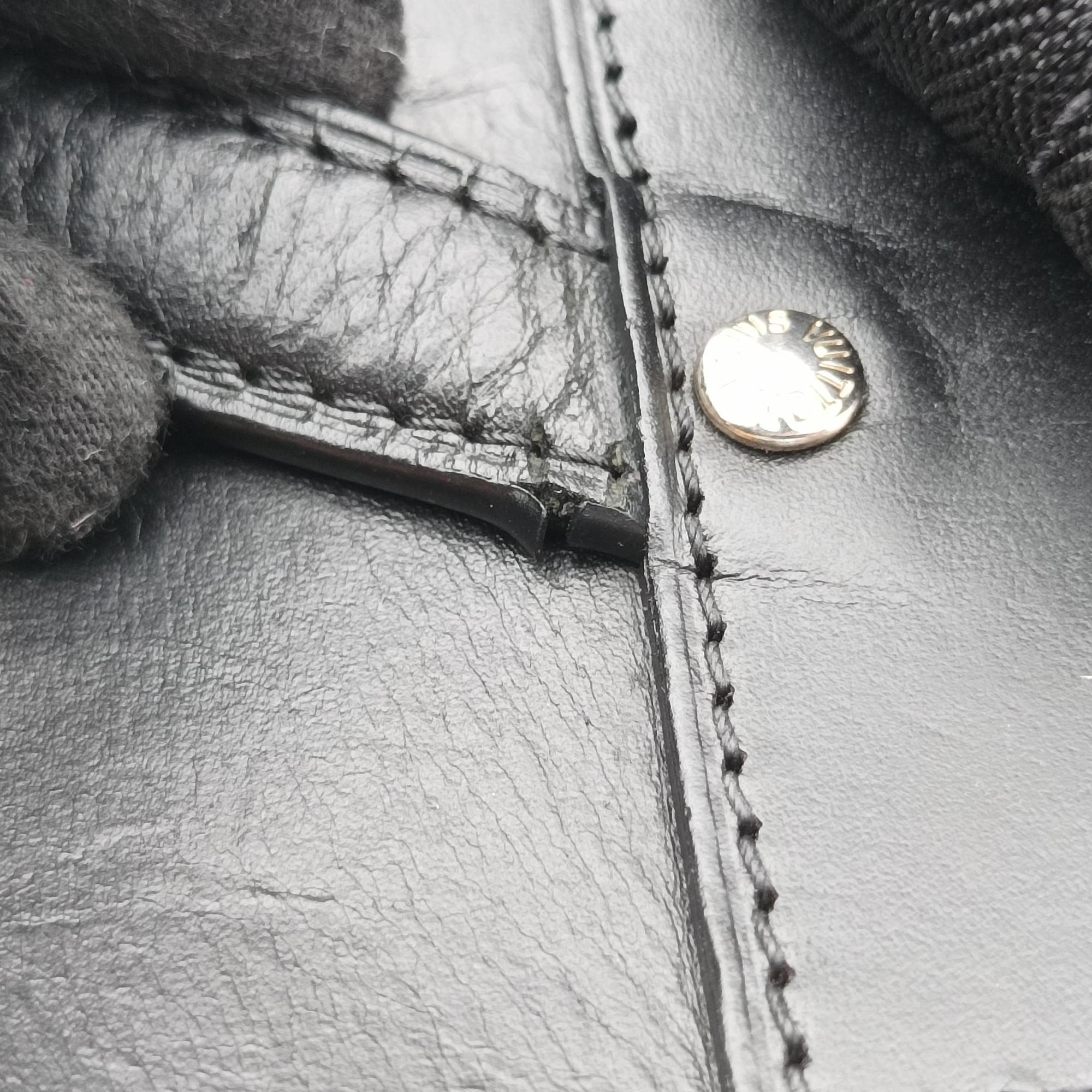 Secondhand Louis Vuitton PALK Brown×black Monogram MACASSAR×calf leather M40637 backpack/rucksack | stylenewstar