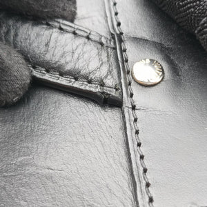 Secondhand Louis Vuitton PALK Brown×black Monogram MACASSAR×calf leather M40637 backpack/rucksack | stylenewstar