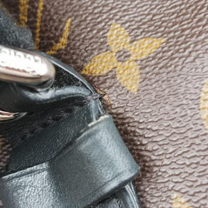 Secondhand Louis Vuitton PALK Brown×black Monogram MACASSAR×calf leather M40637 backpack/rucksack | stylenewstar