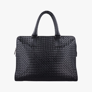 Pre-owned Bottega Veneta Intrecciato Black lambskin  handbag | stylenewstar