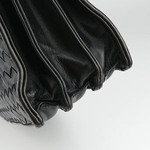 Pre-owned Bottega Veneta Intrecciato Black lambskin  handbag | stylenewstar