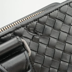 Pre-owned Bottega Veneta Intrecciato Black lambskin  handbag | stylenewstar