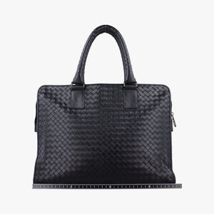 Pre-owned Bottega Veneta Intrecciato Black lambskin  handbag | stylenewstar