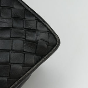 Pre-owned Bottega Veneta Intrecciato Black lambskin  handbag | stylenewstar