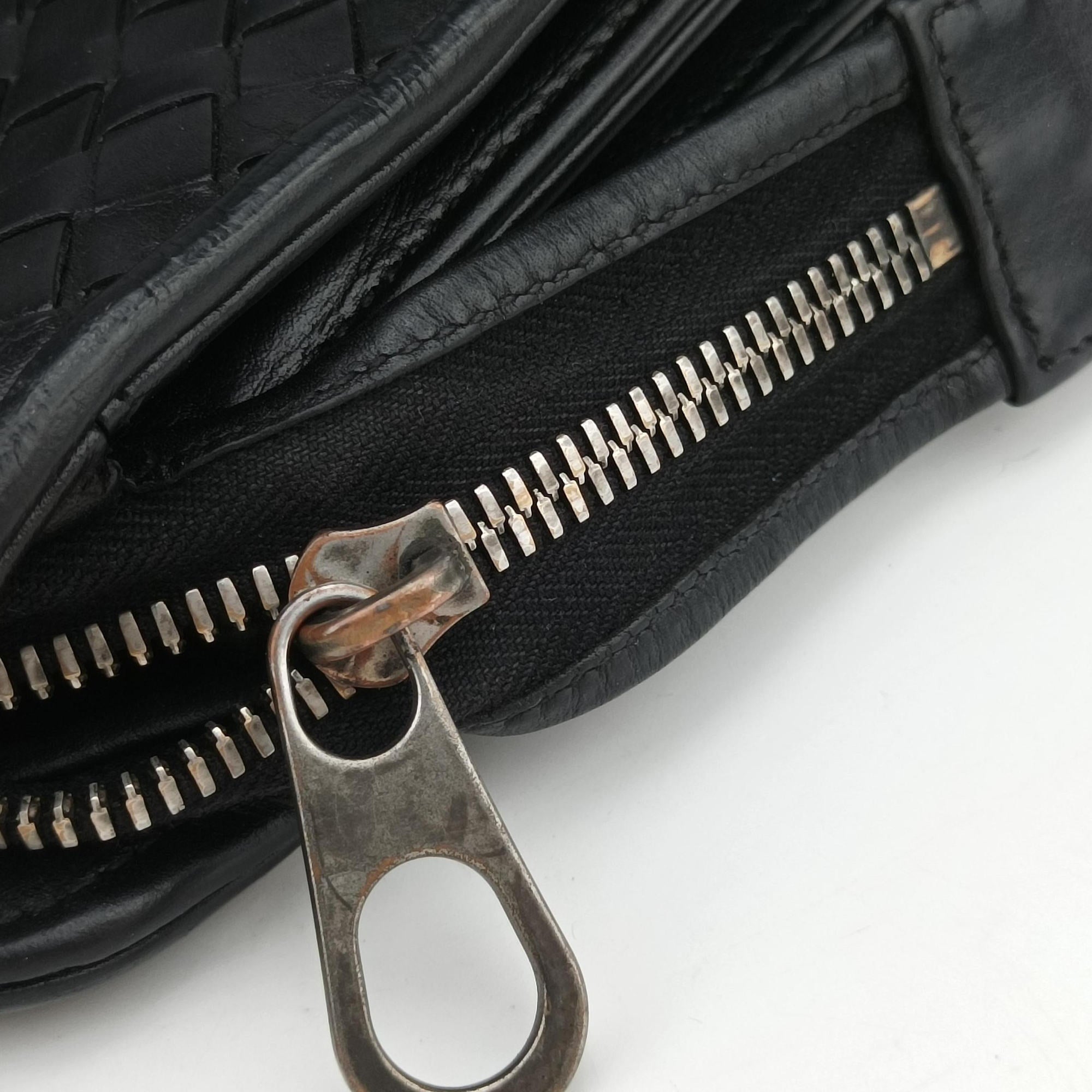 Pre-owned Bottega Veneta Intrecciato Black lambskin  handbag | stylenewstar
