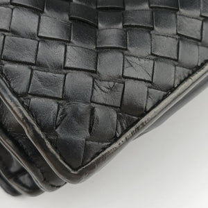 Pre-owned Bottega Veneta Intrecciato Black lambskin  handbag | stylenewstar