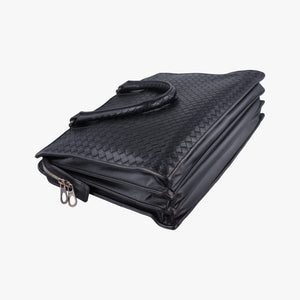 Pre-owned Bottega Veneta Intrecciato Black lambskin  handbag | stylenewstar