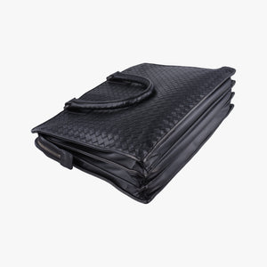 Pre-owned Bottega Veneta Intrecciato Black lambskin  handbag | stylenewstar