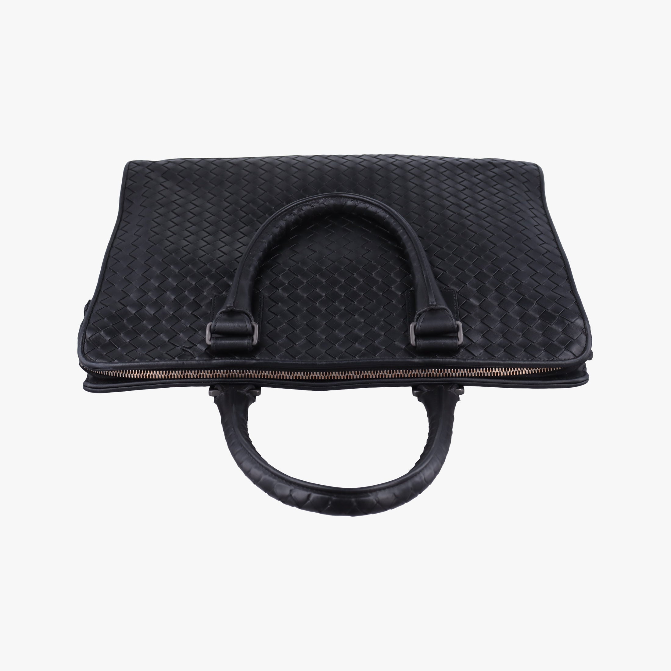 Pre-owned Bottega Veneta Intrecciato Black lambskin  handbag | stylenewstar
