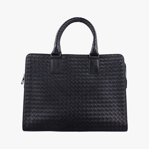 Pre-owned Bottega Veneta Intrecciato Black lambskin  handbag | stylenewstar
