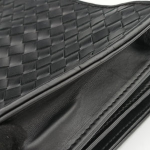 Pre-owned Bottega Veneta Intrecciato Black lambskin  handbag | stylenewstar