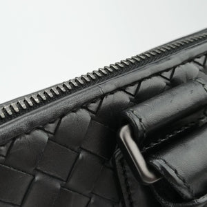 Pre-owned Bottega Veneta Intrecciato Black lambskin  handbag | stylenewstar