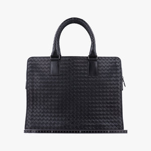 Pre-owned Bottega Veneta Intrecciato Black lambskin  handbag | stylenewstar