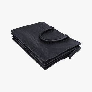 Pre-owned Bottega Veneta Intrecciato Black lambskin  handbag | stylenewstar