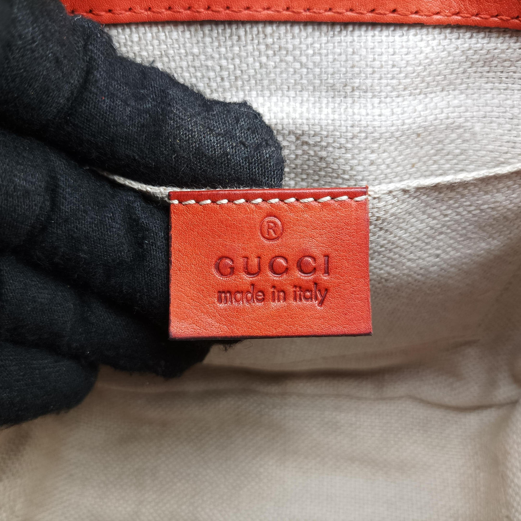 Pre-owned Gucci Snaffle Bit Orange Leather 263956 shoulderbag | stylenewstar
