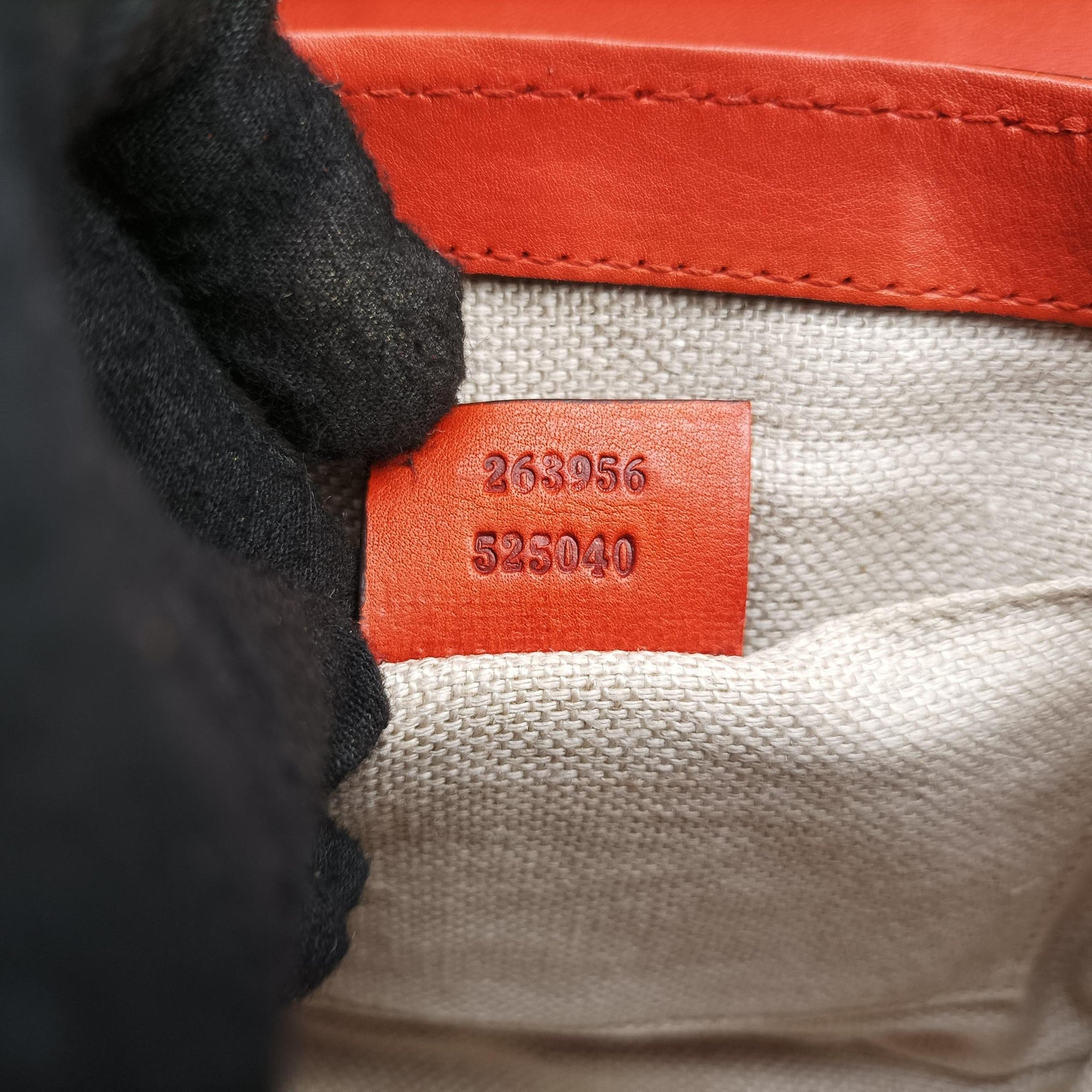 Pre-owned Gucci Snaffle Bit Orange Leather 263956 shoulderbag | stylenewstar