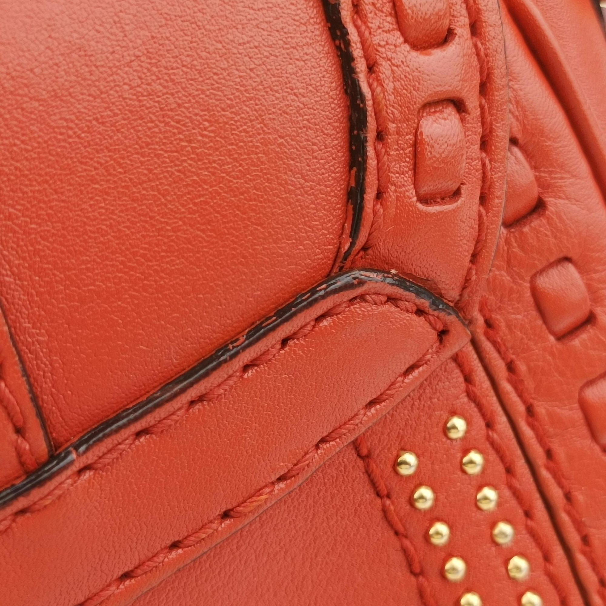 Pre-owned Gucci Snaffle Bit Orange Leather 263956 shoulderbag | stylenewstar