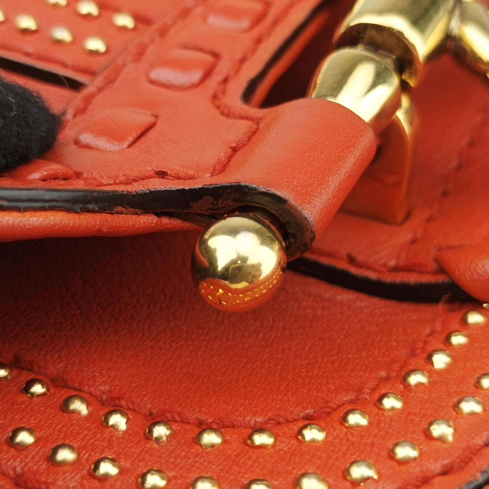 Pre-owned Gucci Snaffle Bit Orange Leather 263956 shoulderbag | stylenewstar