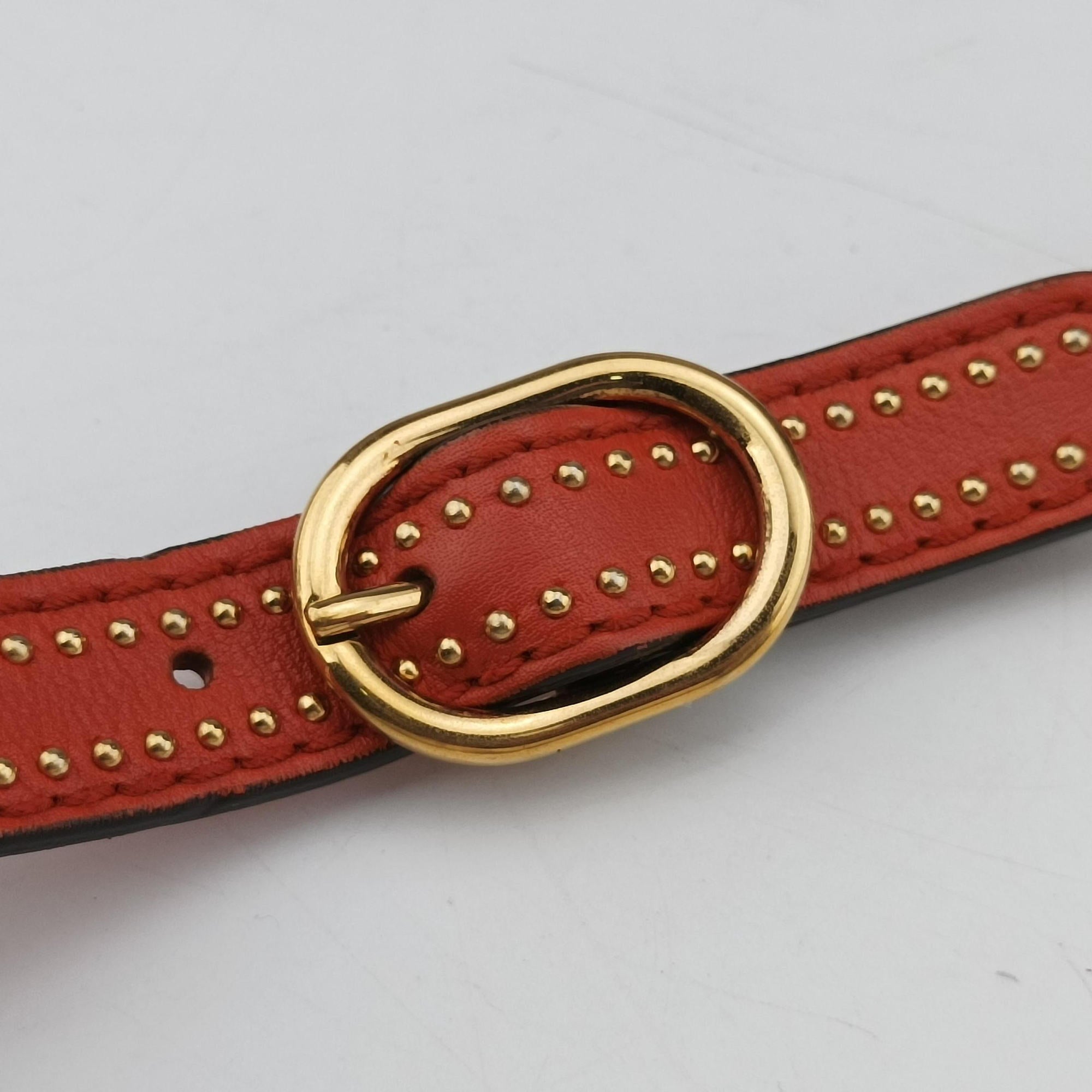 Pre-owned Gucci Snaffle Bit Orange Leather 263956 shoulderbag | stylenewstar