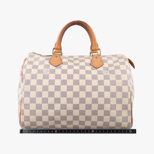 Pre-owned Louis Vuitton Speedy 30 AZUR Damier Canvas N41533 handbag | stylenewstar