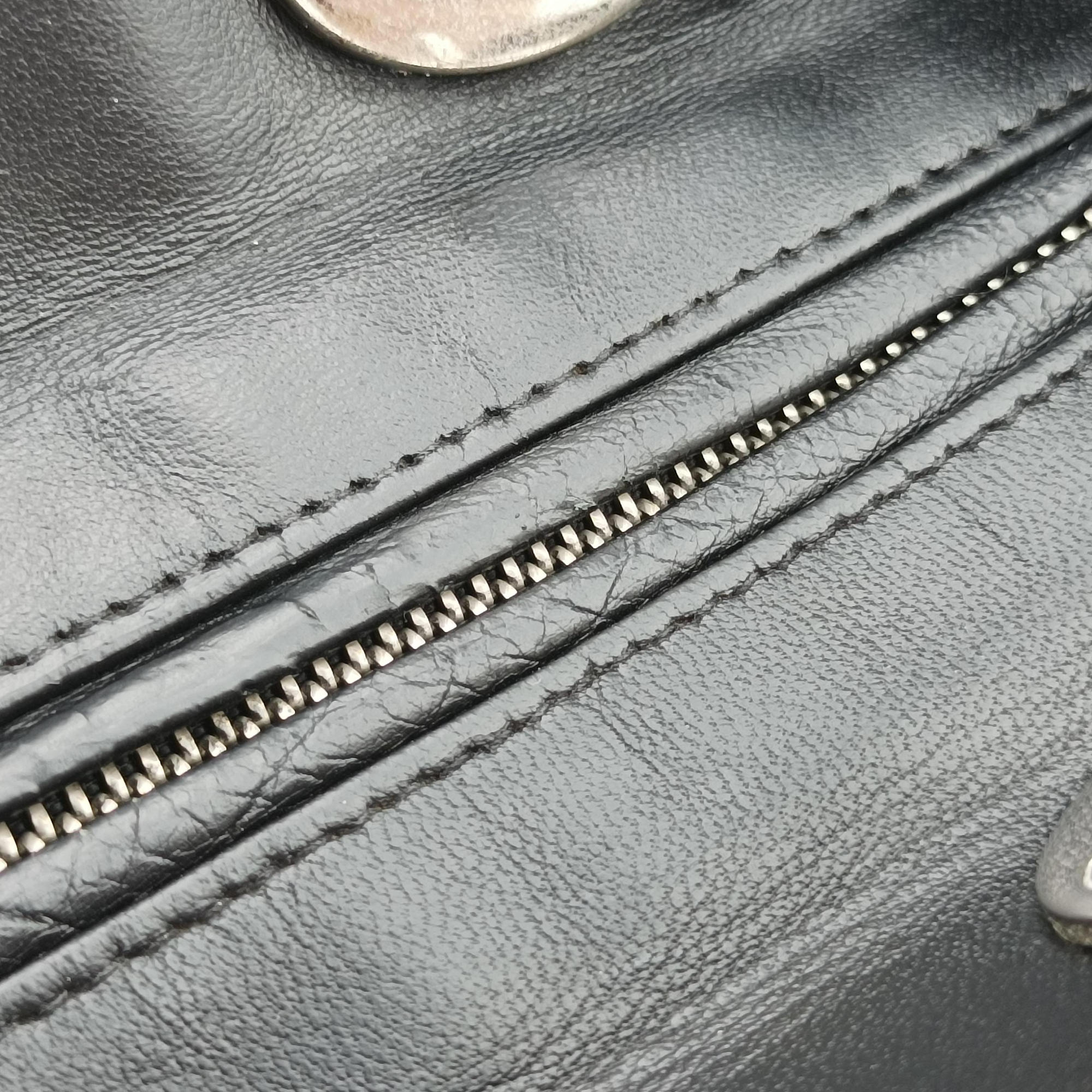 Pre-owned Christian Dior Lady Dior Black lambskin  shoulderbag | stylenewstar