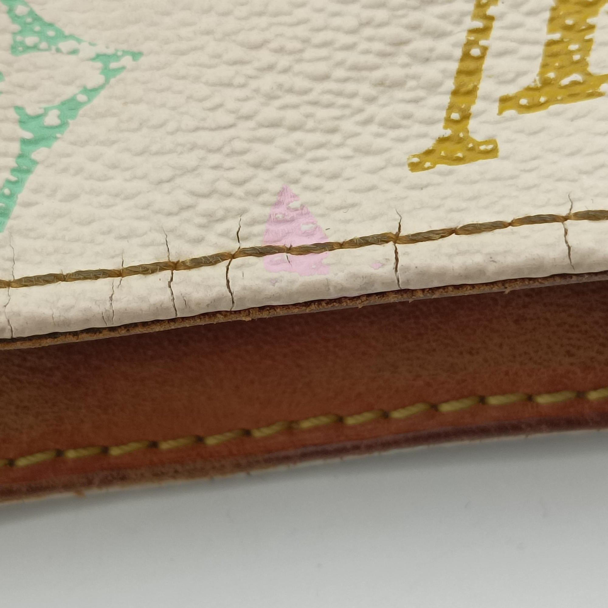 Vintage Louis Vuitton LODGE GM white Monogram Multicolor M40051 shoulderbag | stylenewstar