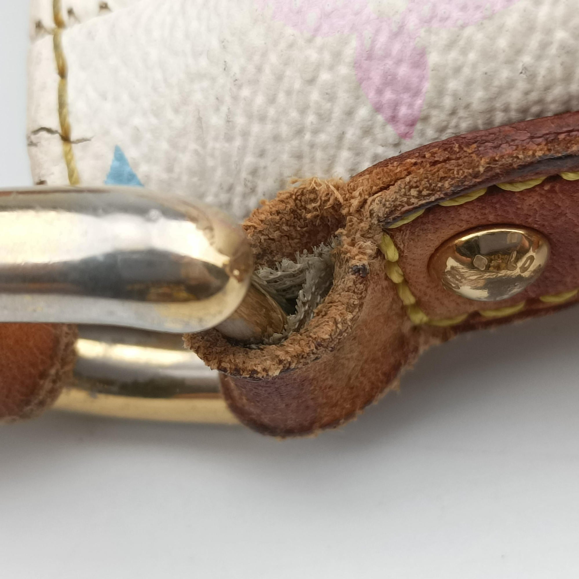 Vintage Louis Vuitton LODGE GM white Monogram Multicolor M40051 shoulderbag | stylenewstar